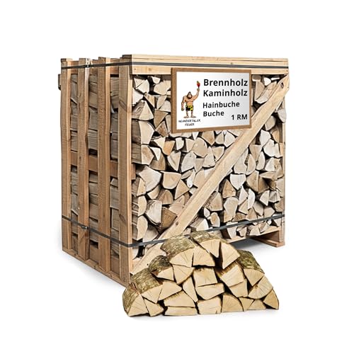 Neandertaler Feuer Brennholz Kaminholz Hartholz - 1RM Box 25 cm Holz für Kamin Ofen Pizzaofen Grill Smoker Kaminofen Holzofen | 1 Raummeter Feuerholz Buchenholz auf Palette | Firewood Woodfire Neandertaler Feuer Brennholz Kaminholz Hartholz - 1RM Box 25 cm Holz für Kamin Ofen Pizzaofen Grill Smoker Kaminofen Holzofen | 1 Raummeter Feuerholz Buchenholz auf Palette | Firewood Woodfire