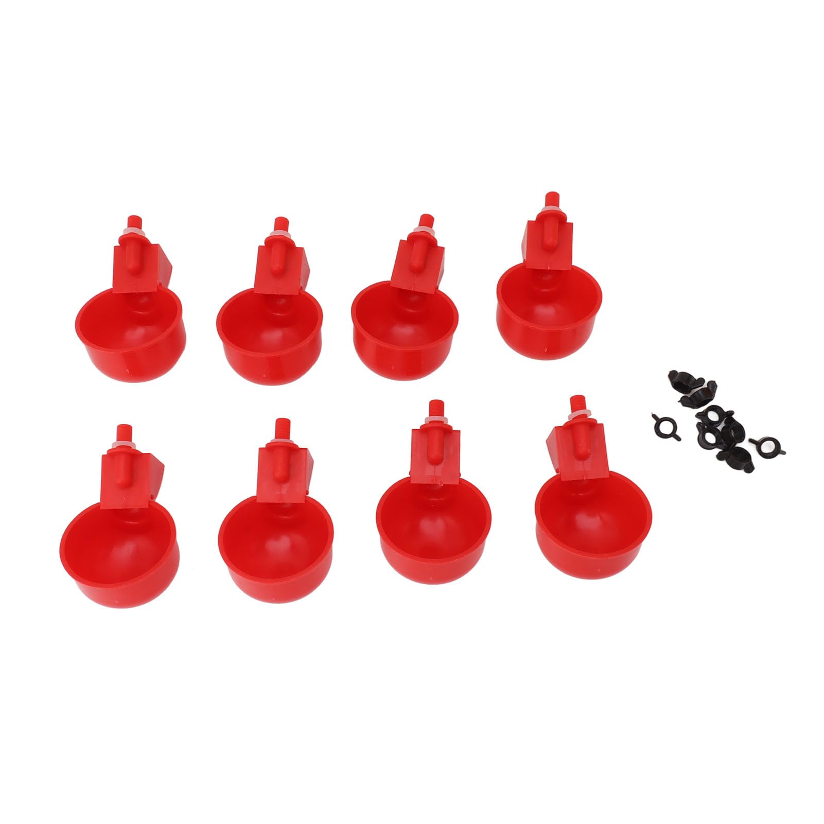 Bebedero automático para Pollos, Bebedero automático para Pollos, comedero con Cubo de Mano de 12 litros, Equipo para Beber Aves de Corral para Pato Ganso (Cubo+Nuevo Cuenco Red Bird+Tornillo Negro)