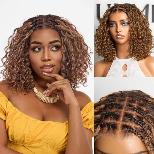 LUVME HAIR Boho Braided Deep Curly 5x5 Closure Lace with