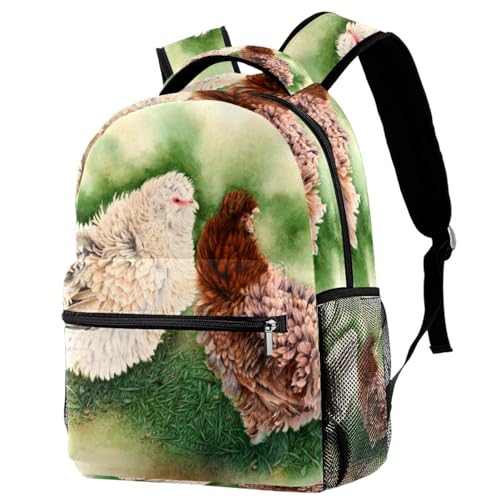 Sac à dos d'école multicolore 29.4x20x40cm pour adolescents et voyage décontracté