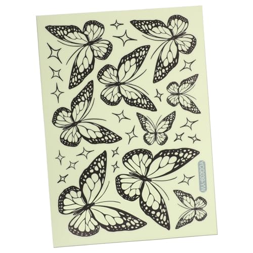 Sosoport 1 Juego Vinilo decorativo luminosa pegatina de pared de calcomanías de para la pared arte de pared de papel Light Green