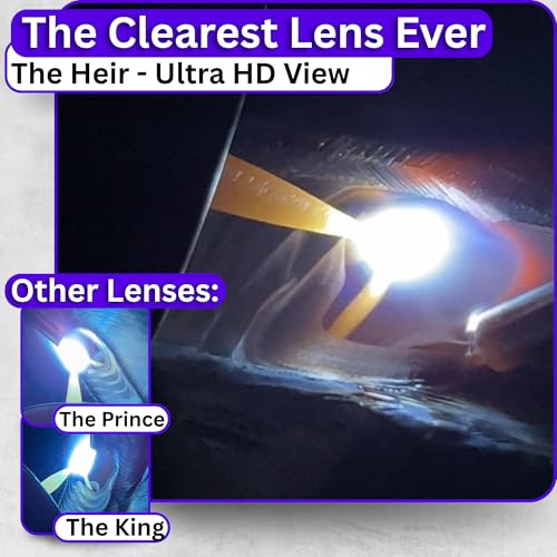 Image of Ridge Products | HD Shade 10 Auto Darkening Welding Lens | Cool Blue Welding Lens 2x4 1 /4 | Shade 10 Welding Lens Auto Darkening | Perfect for a Sugar Scoop Welding Hood or Pancake Welding Hood