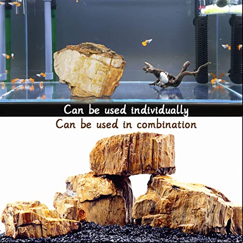 Hamiledyi Aquarium Landscape Rocks, Natural Stone Fish Tank Decorations Aquascaping Stone Ornament Aquarium Decor Rocks For Shrimp Turtle Pet Reptile Habitat Vivarium (Mixed Sizes) #TOP4
