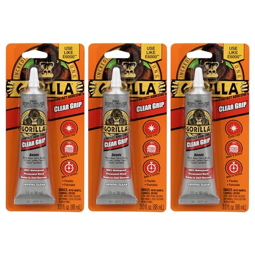 Gorilla 115977 Clear Grip Waterproof Contact Adhesive cover