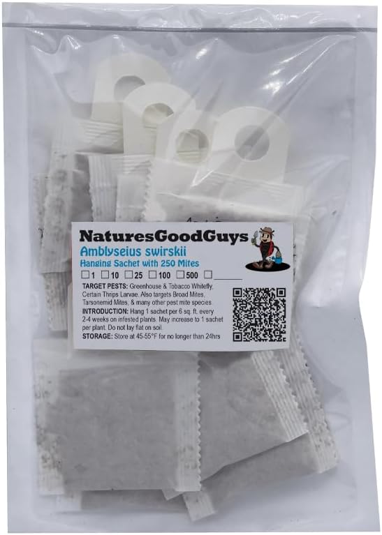 Natures Good Guys - Amblyseius swirskii (10 Sachets with 250 Mites)