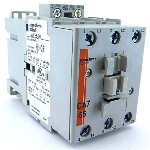 CA7-55-00-220W SPRECHER+SCHUH CONTACTOR 55A 208-240V AC COIL