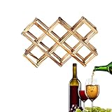 ☤【Estante Encantador】: El estante minimalista es una ayuda práctica, especialmente en la cocina, con tres capas que ofrecen suficiente espacio para hasta 10 botellas de vino o champán. Son adecuados para la mayoría de las botellas estándar.