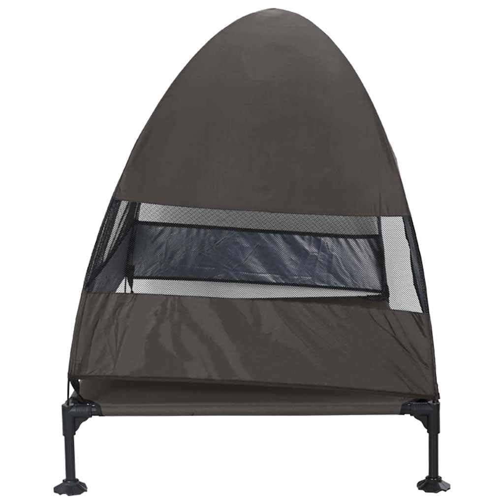 Cuccia rialzata per cani, in tessuto e acciaio, 127 x 81 x 108 cm, con design pieghevole, supporto stabile, traspirante, per giardino, terrazza, viaggi, comfort e tranquillità
