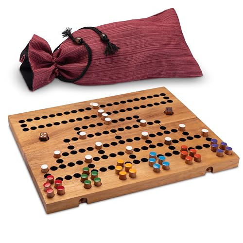 LOGOPLAY Blockade für 2 bis 6 Spieler mit Stoffbeutel - Spielfeld 26 x 33 cm zusammenklappbar