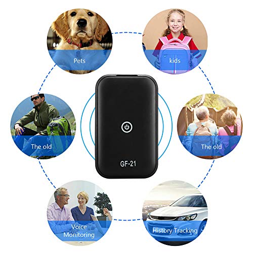 BTSEURY Rastreador GPS para carros com dispositivo de áudio, rastreador GPS mini GPS em tempo real r