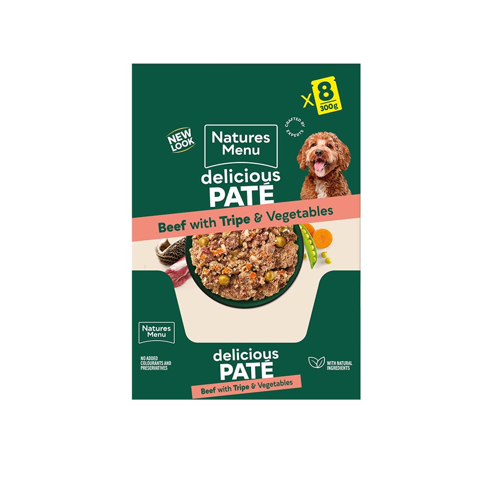 Natures Menu Original Pouches Beef With Tripe & Vegetables - 8 X 300G