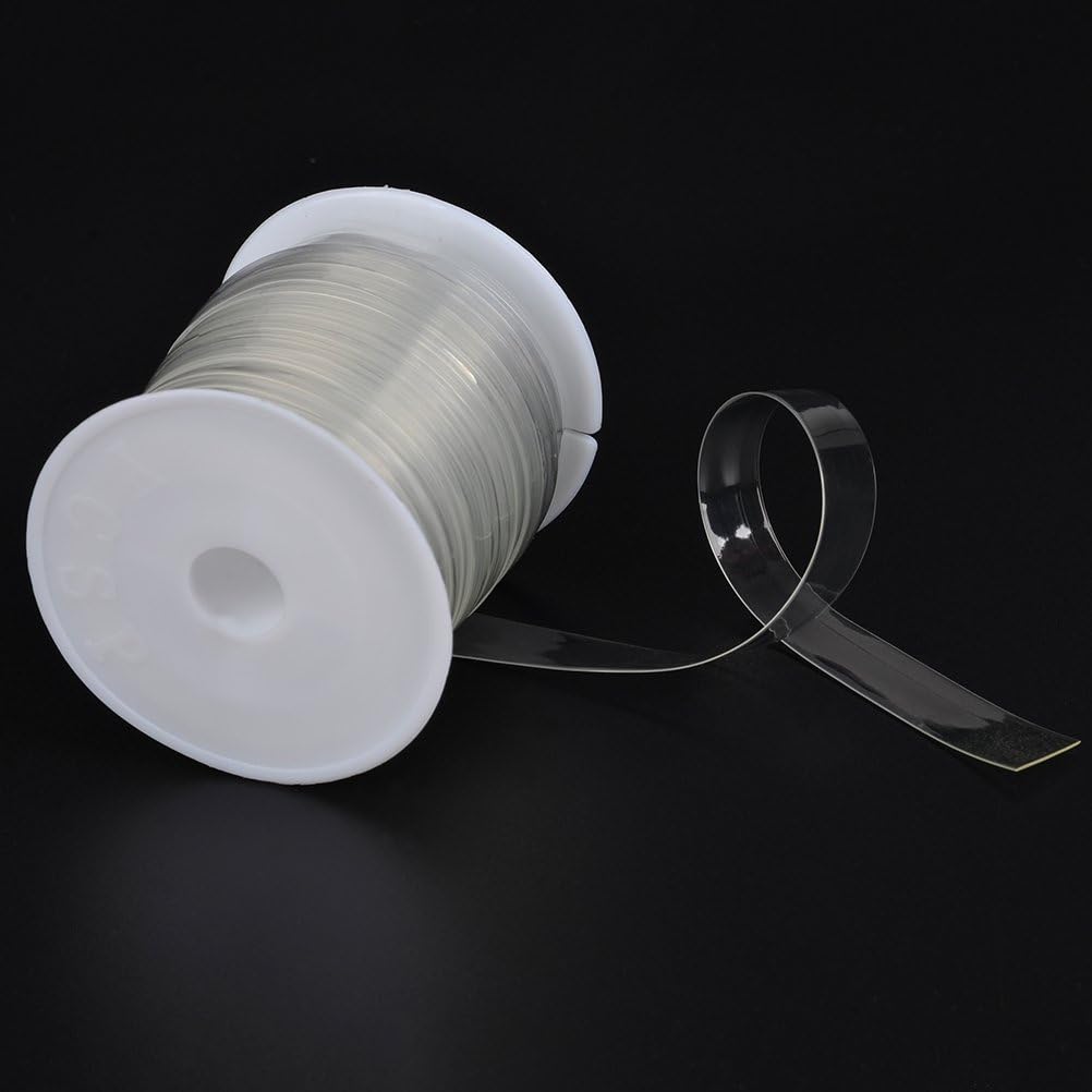 TIMESETL Clear Elastic Strap 3/8"(11yards) Clear Elastic for Sewing Lightweight Invisible Stretchy Transparent Elastic for DIY Bra Lingerie Swimwear