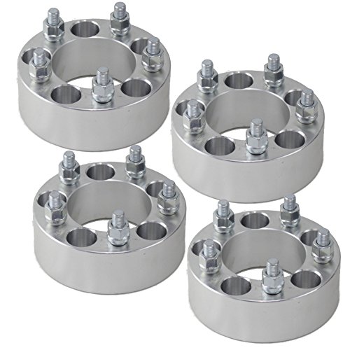 Titan Wheel Accessories t200-545-545-1220-4 Set of 4 2" inch (50mm) 5x4.5 to 5 x 4.5 Wheel Spacers Adapters 1/2" x 20 Studs