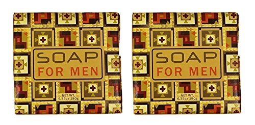 Greenwich Bay MEN'S Exfoliating Bar Soap, Masculine Scent with Shea Butter For Men Soap 6.35 oz (2 Pack) by Greenwich Bay Trading Company