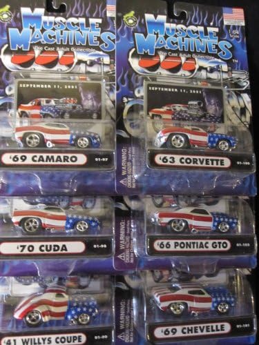 Muscle Machines 9-11 Commemorative Set of Six Without Head Scoops