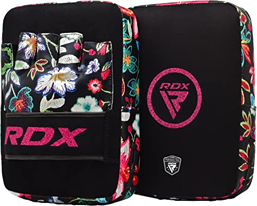 RDX Frauen Handpratzen Schlagen Fokus Haken & Jab Pads Thai Kick Damen Boxpratzen Streik Schild MMA Stanzen Pads Zieltraining (MEHRWEG)