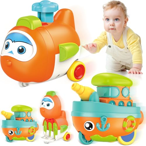 Press to Go Airplane & Steamship Set
