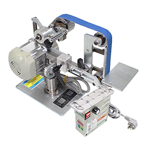 Aitoserlea 550W Belt Machine with Brushless Motor, 762x25MM Belt Sander Polisher Sharpener Polishing Grinding Machine Fixed Angle Open