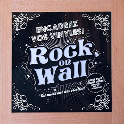 Cadre Hêtre pour vinyle Rock on wall : votre décoration murale authentique