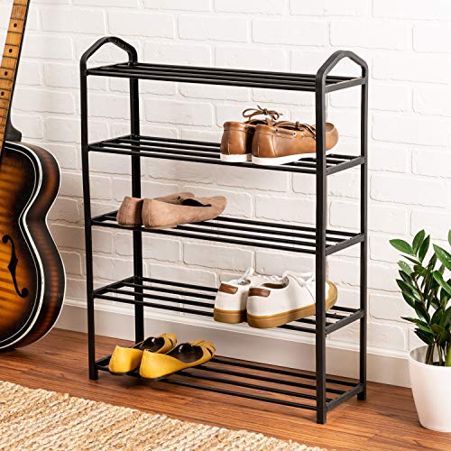 Honey-Can-Do 5 Tier Streamline Shoe Rck Blk Sho-09594 Black #TOP1