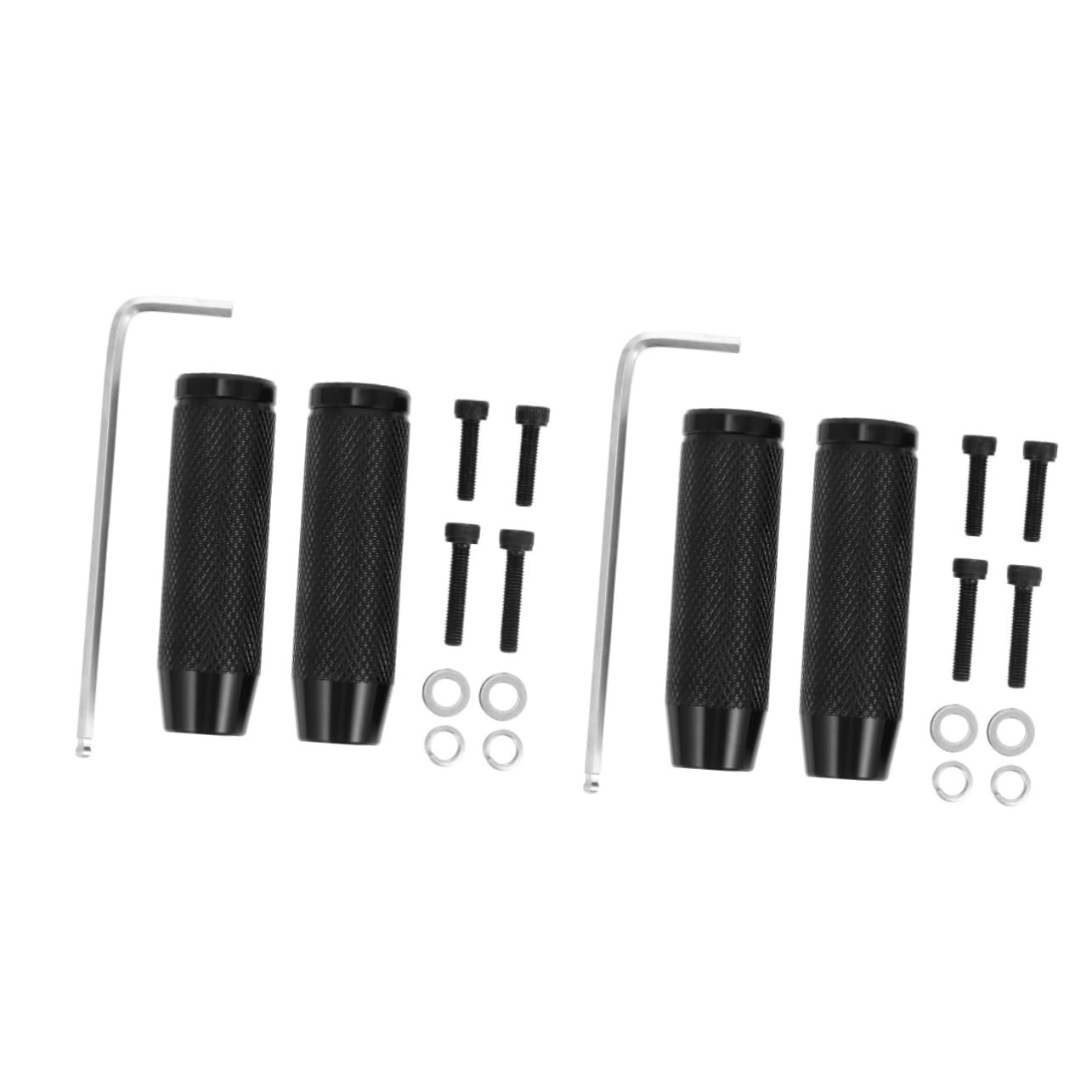 Milisten 2 Paia Poggiapiedi Bici Posteriori Antiscivolo Pedane Knurled Resistenti e Facili Installare per Ruote Posteriori per Mountain Bike e Outdoor