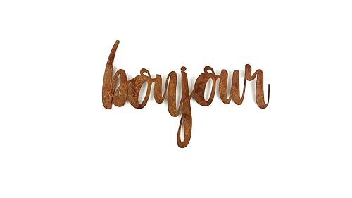 Miniatura 328 de Steel Metal Script Word Art - Various Sizes and Finishes (cheers Small 12.5x6", Raw, Unfinished Steel)