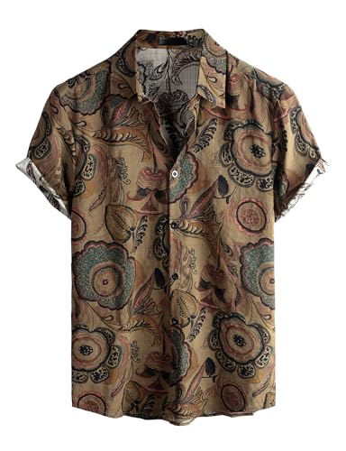 VATPAVE Herren Hawaii Hemd Männer Kurzarm Sommer Freizeithemd Casual...