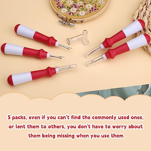 Snapklik.com : 5 Pcs Ergonomic Grip Seam Ripper, Seam Ripper Set, Red ...
