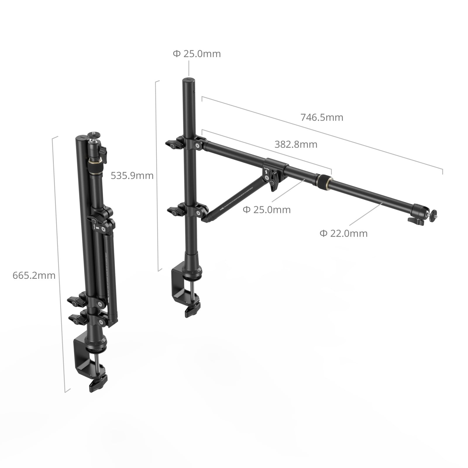 Amazon.com : SMALLRIG Triangle Camera Desk Mount, Overhead Desk