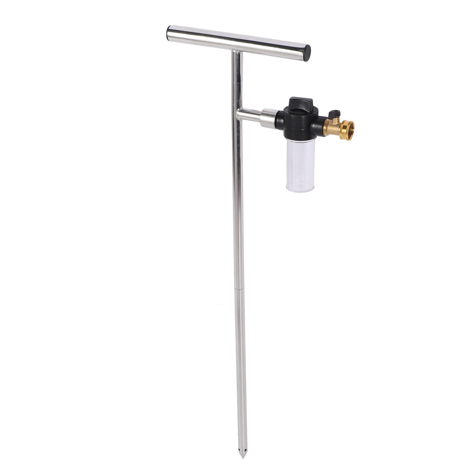 Stainless Steel Deep Root Watering Tool with Fertilizer Bottle Irrigation System for Tree Watering Stake T Handle