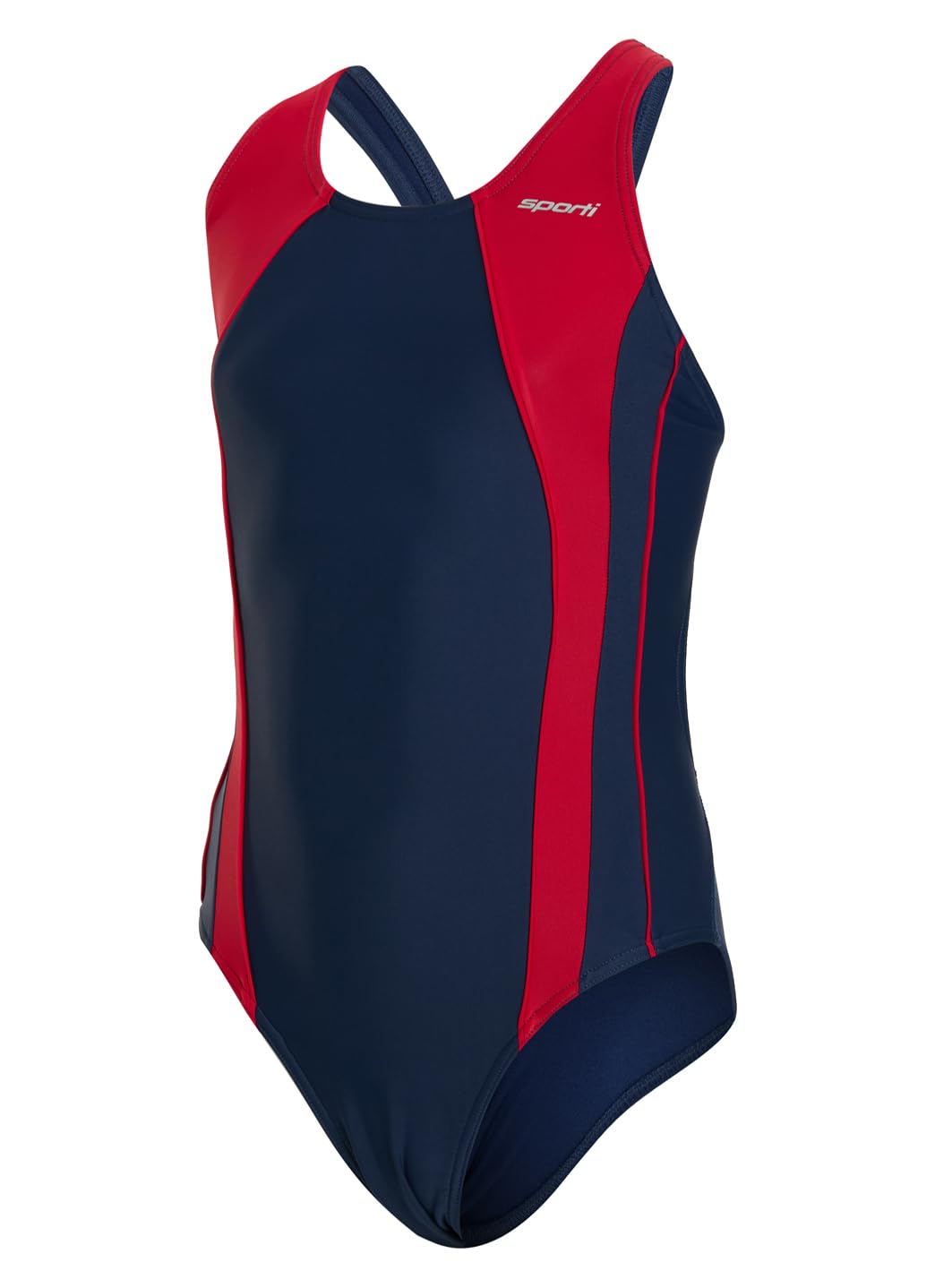 Sporti Girls' &amp; Women's Athletic Wide Strap Abstract Print One-Piece Suit
