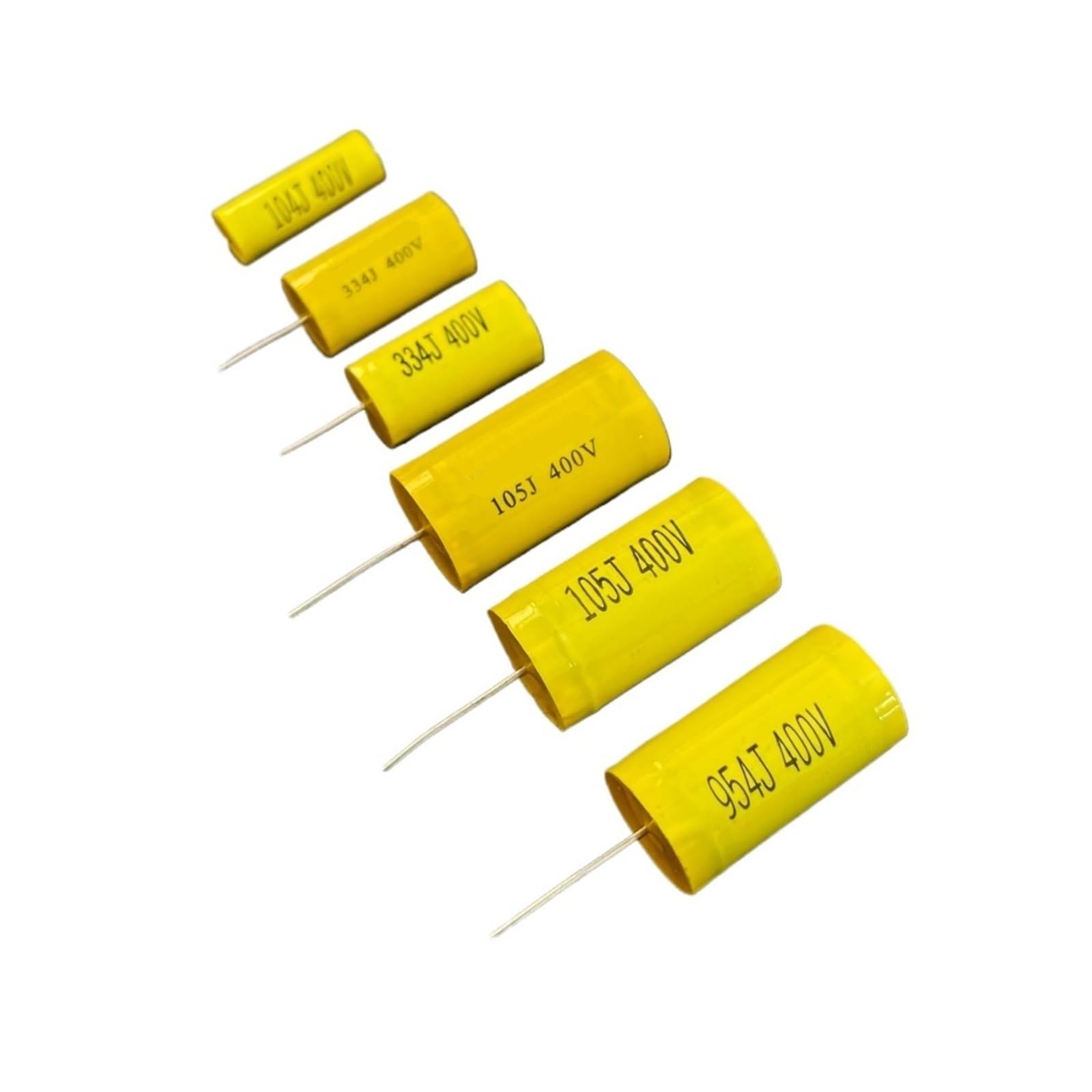 LEOTNNDQ 1pcs 0.1UF 0.33UF 0.95UF 1UF 400V crossover film capacitor(1UF 1PCS)
