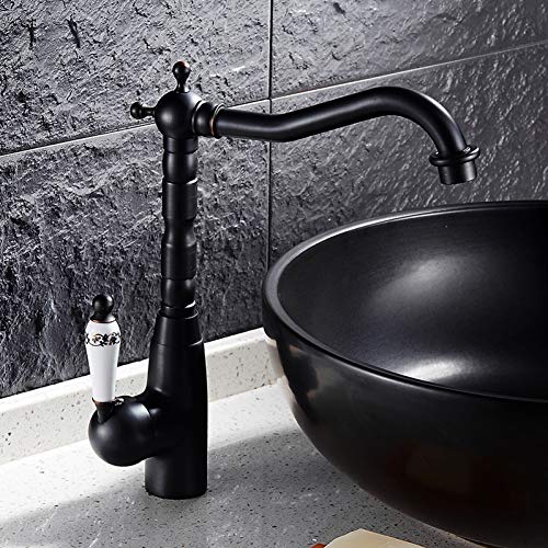 Robinetterie cuisine noir mat design pour évier familial