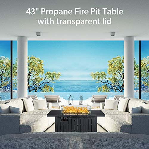 43-in-Propane-Fire-Pit-TableFire-Pit-Table-with-Glass-Wind-Guard60000-BTU-Auto-Ignition-Gas-FirepitCSA-Certification-and-Black-Tempered-Glass-Tabletop-for-Outdoor-Patio-Lawn