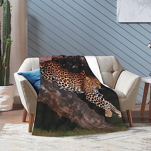 Couverture flanelle léopard en micro-polaire de qualité supérieure - 8