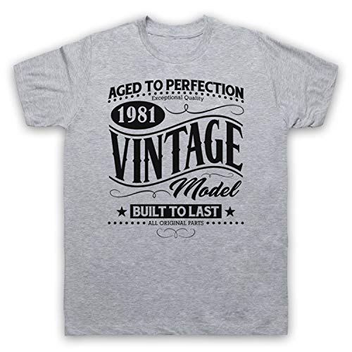T-shirt homme 1981 Vintage à porter en terrasse ou pour un look décontracté