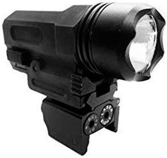 GOTICAL- Best Combination 2 in 1 Flashlight and Red Laser Sight Compact with 20 mm Picatinny Rail Mount for Hand Gun Accessories Rifles Used in Hunting