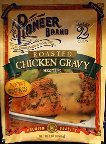 Pioneer Brand Roasted Chicken Gravy Mix Packets 1.67 Oz (Pack of 6)