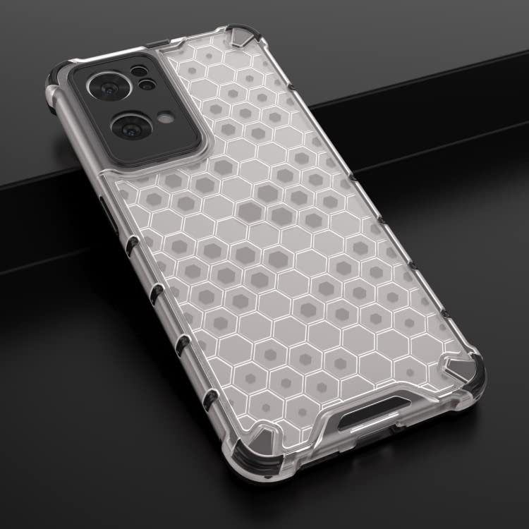 Image of Prime Retail Hard PC Back Case Cover for Oppo Reno 7 Pro 5G Anti Slip Ultra Thin Shockproof Reinforced Corners (Transparent)