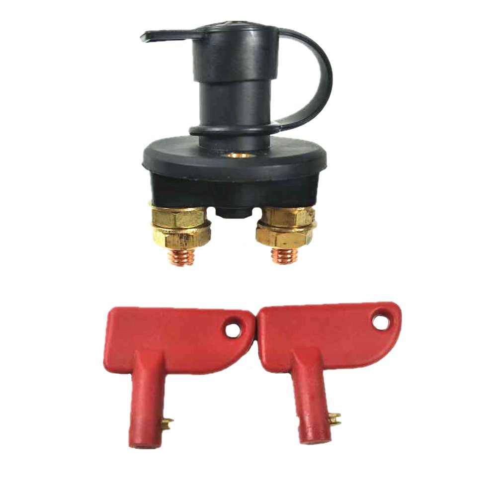 Battery Switches Car Battery Isolator Disconnect Vehicle battery disconnect switch DC12V-24V Truck Battery Cut Off Switch with 2 Keys