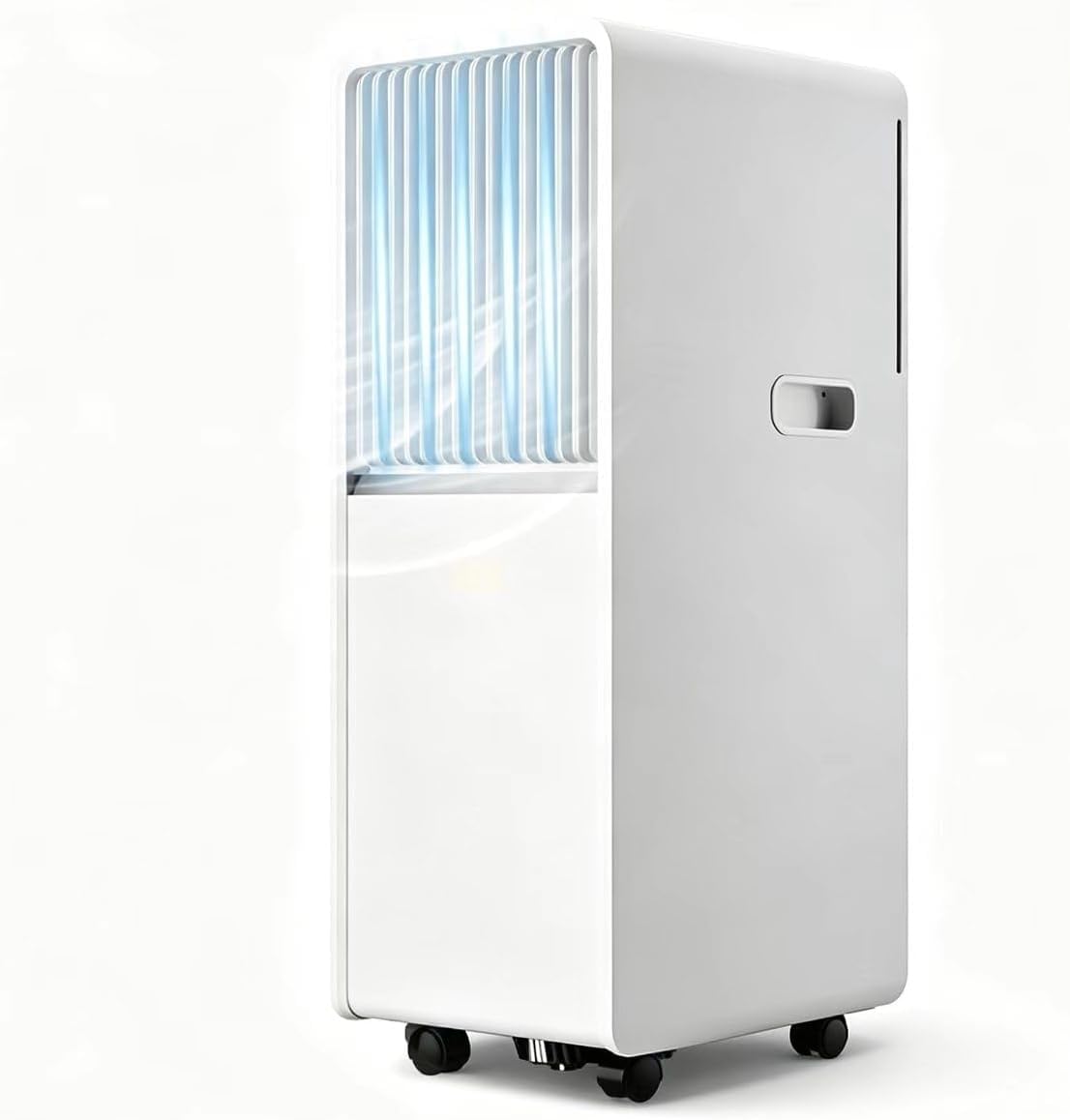 Condizionatore d'aria portatile 8000 BTU con modalità raffreddamento, deumidificatore e ventilatore, ideale per stanze fino a 300 mq, unità silenziosa con telecomando, timer e kit finestra completa