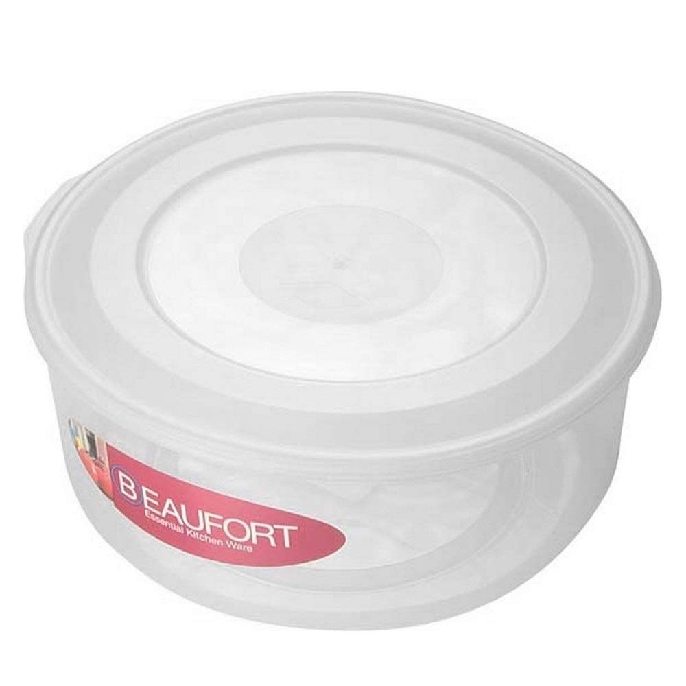 Beaufort Round Plasic Storage Food Container Lunch Box with Lid - 2.8 Litre