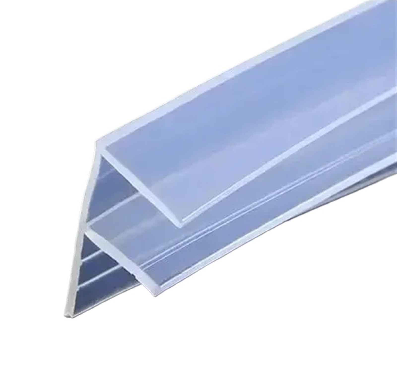 Tira Sellado Tiras De Sellado For Puertas Vidrio En Forma H/F/U, Silicona, For Baño, Ducha, Burletes, Cinta(F,6.0m,12mm)