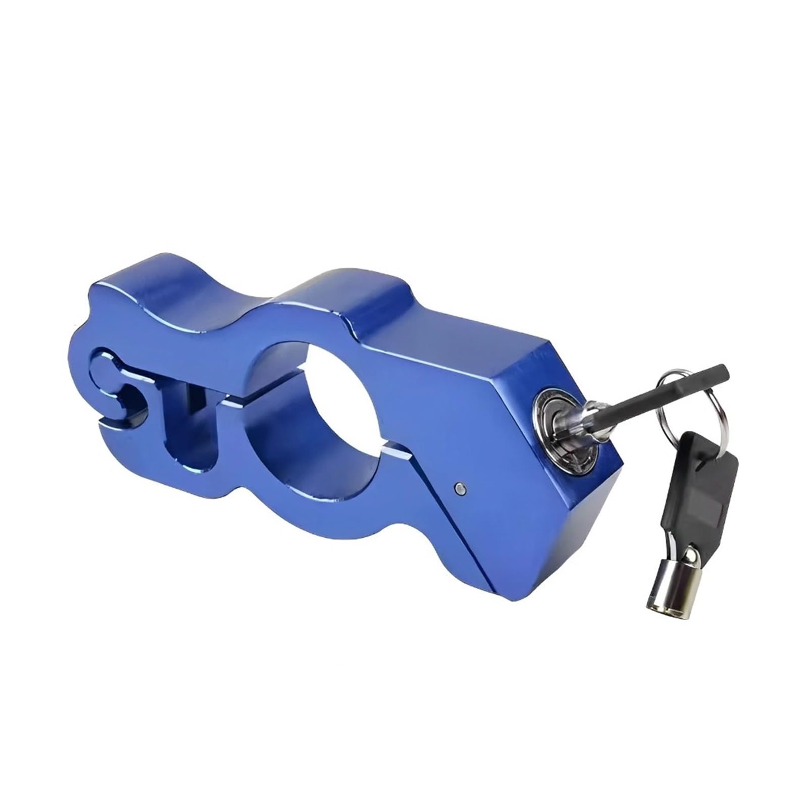 Motorcycle Handlebar Lock Motorcycle Handlebar Anti Theft Lock Aluminum Alloy for Outdoor Parking Motorbike Lock Security(Cds3-Blue)