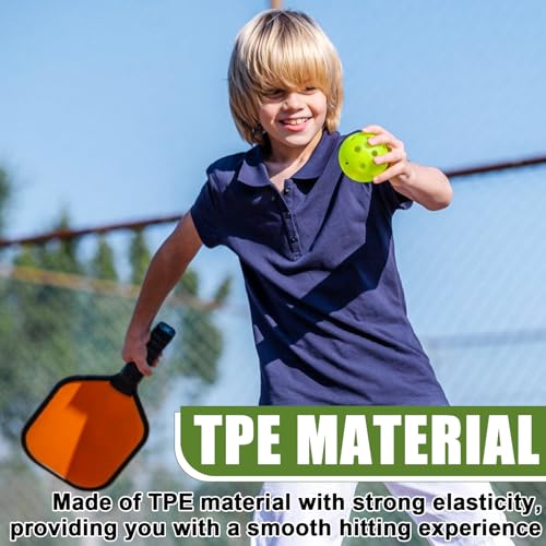 Floorball & Unihockey Ball, Scoop Ball Set mit 8 Stück, Color Mix Pickle Ball Set, Wettkampfball + Trainingsball mit 40 Löcher PKQ-01