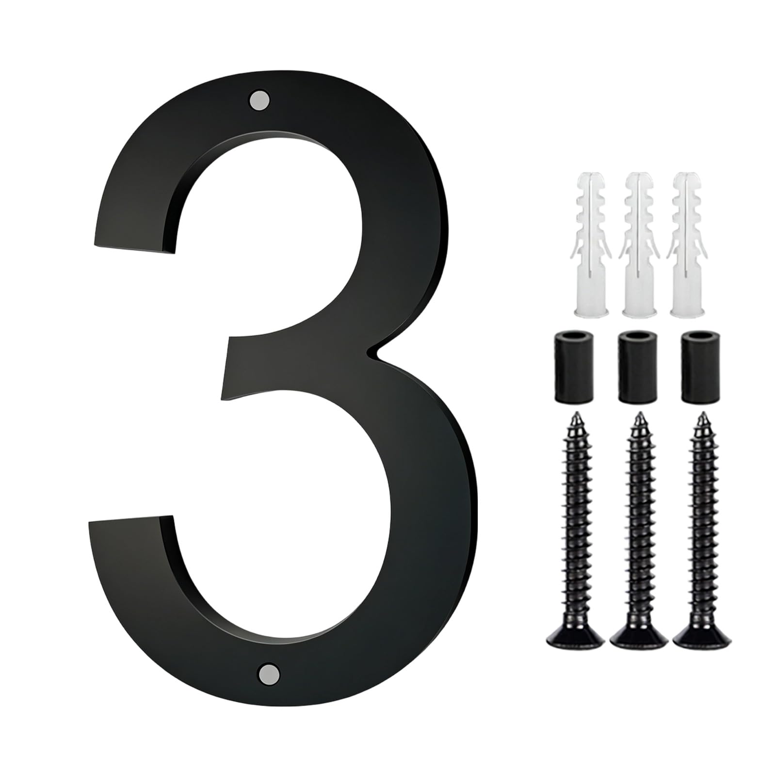 Modern Door Plate Numbers Address Sign Acrylic Floating House Plate Sign for Home Mailbox Hotel Address Acrylic Floating House for Outside