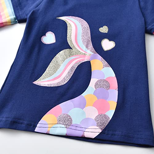 VIKITA Girls Shirts Winter Long Sleeve Tops Print Tees for Girls,3-12 Years4