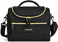 Bolsa Térmica Premium Lancheira Marmita Impermeável com Alça Ajustável Grande para Trabalho Academia Faculdade e Escolar, Lancheira Termica (Preto)