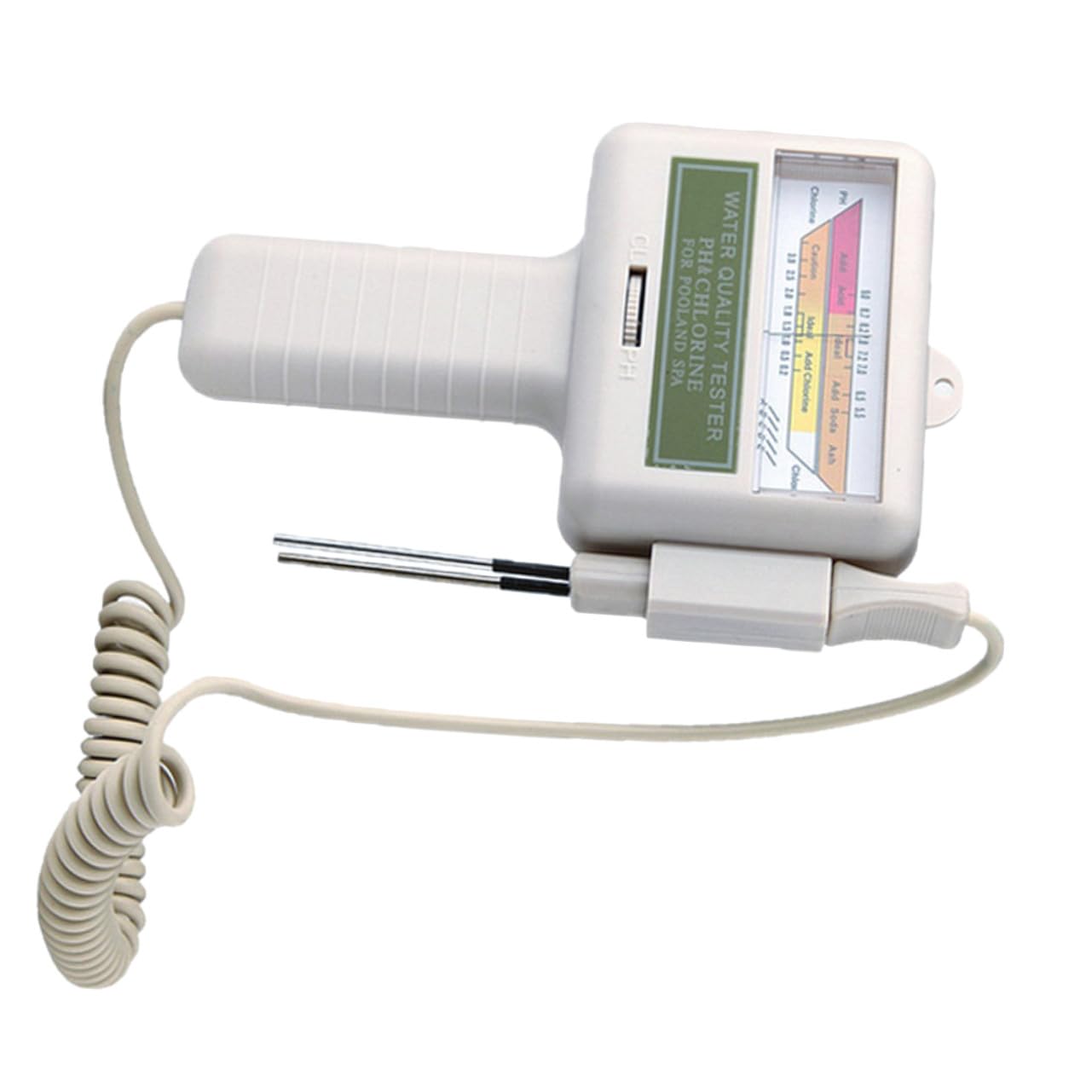Outanaya Medidor de de Agua Portátil para Piscinas Tester Digital Ph y Cloro sin Batería Pantalla Grande para Resultados Rápidos y