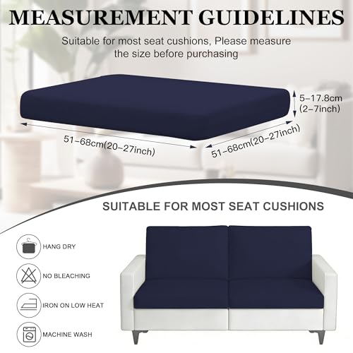 Image of BIETYONE 4Pcs Patio Stretch Cushion Covers,Outdoor Sofa Replacement Cover Slipcovers for Patio Furniture Cushion Covers, Washable Reusable Furniture Protector